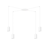 Lampada a Sospensione Traker, Bianco, Acciaio, 300x300x14 cm, EPIKASA