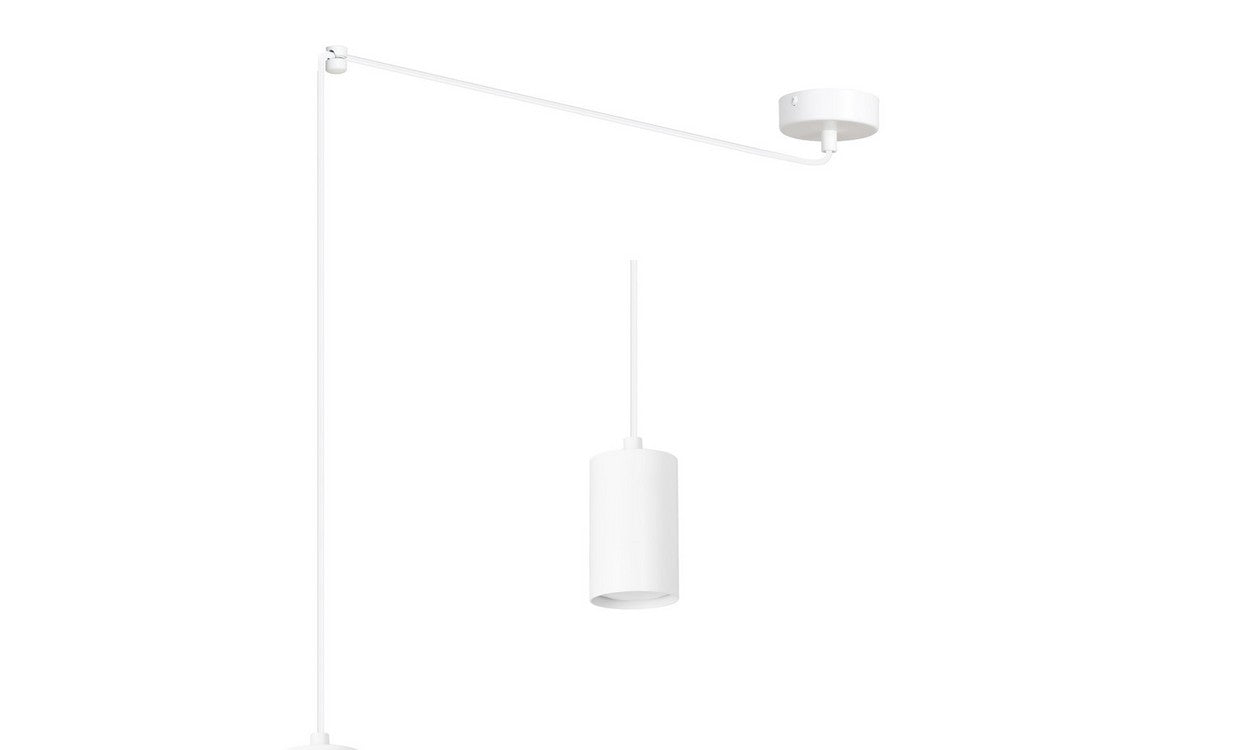 Lampada a Sospensione Traker, Bianco, Acciaio, 300x300x8 cm, EPIKASA