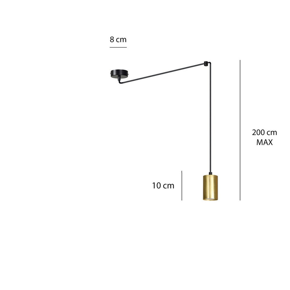 Lampada a Sospensione Traker, Nero, Acciaio, 300x300x8 cm, EPIKASA