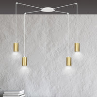 Lampada a Sospensione Traker, Bianco, Acciaio, 300x300x14 cm, EPIKASA