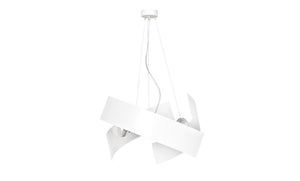 Lampada a Sospensione Modo, Bianco, Acciaio, 45x100x45 cm, EPIKASA