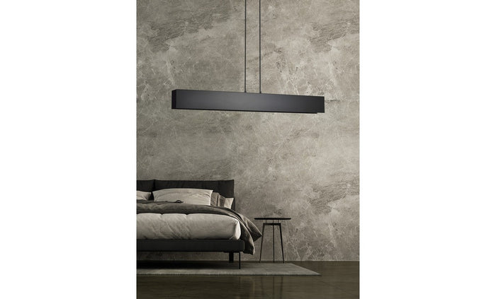 Lampada a Sospensione Gentor, Nero, Acciaio, 96x100x6 cm, EPIKASA