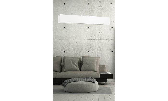 Lampada a Sospensione Gentor, Bianco, Acciaio, 72x100x6 cm, EPIKASA