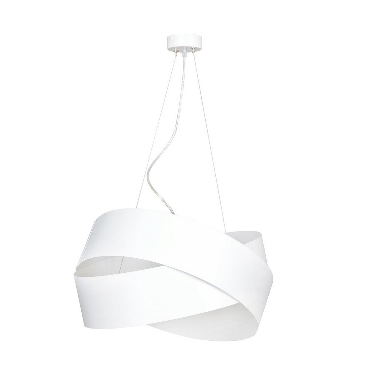 Lampada a Sospensione Vieno, Bianco, Acciaio, 50x100x50 cm, EPIKASA