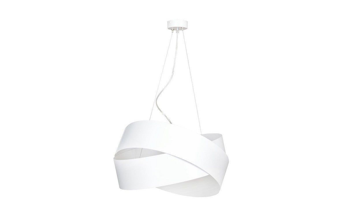 Lampada a Sospensione Vieno, Bianco, Acciaio, 50x100x50 cm, EPIKASA