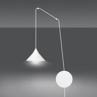 Lampada a Sospensione Abramo, Bianco, Acciaio, 400x400x60 cm, EPIKASA