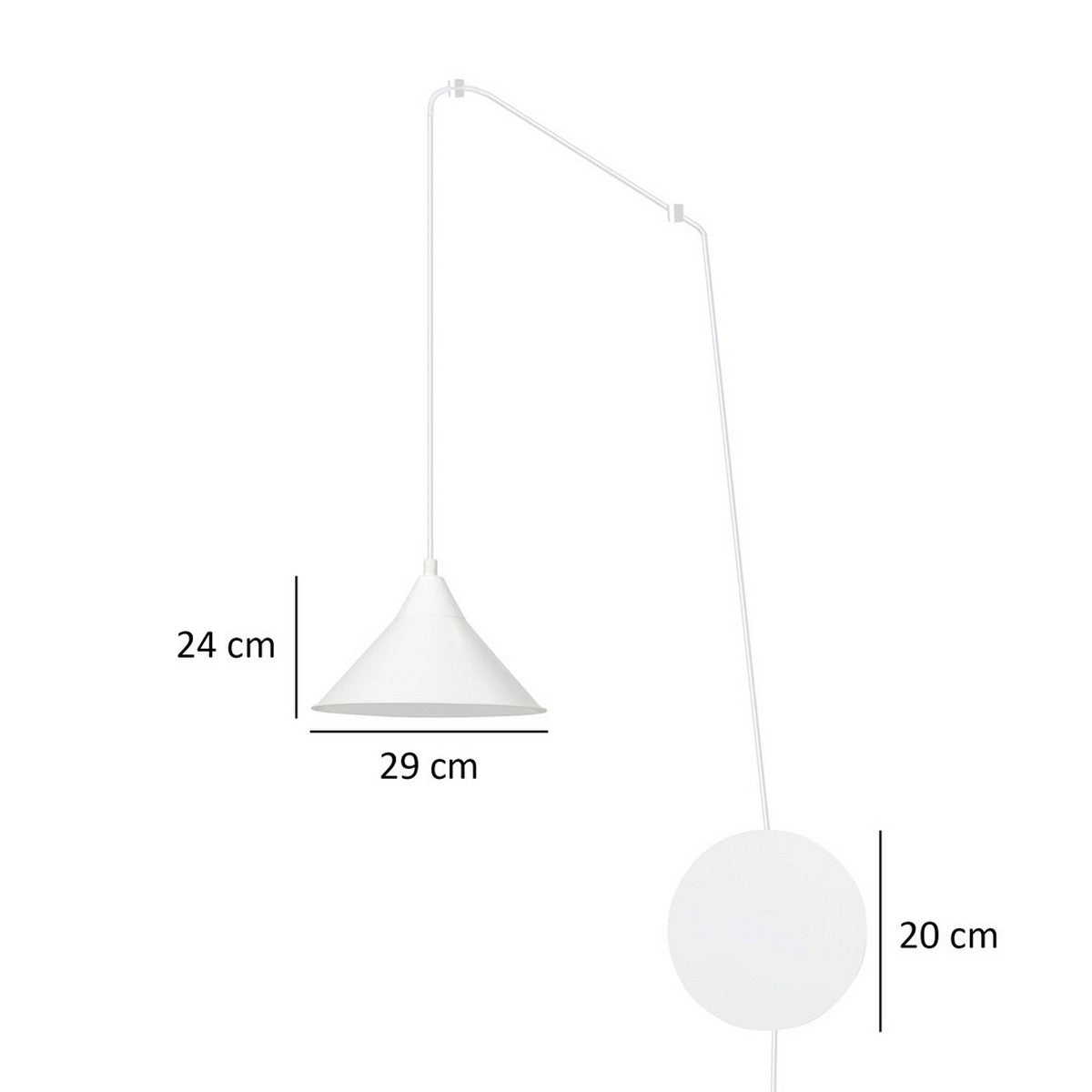 Lampada a Sospensione Abramo, Bianco, Acciaio, 400x400x60 cm, EPIKASA