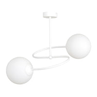 Lampada a Soffitto Selbi, Bianco, Acciaio, 44x42x44 cm, EPIKASA