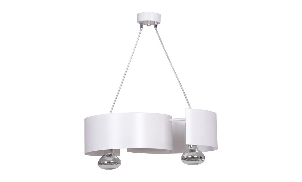 Lampada a Sospensione Vixon, Bianco, Acciaio, 44x100x20 cm, EPIKASA