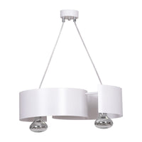 Lampada a Sospensione Vixon, Bianco, Acciaio, 44x100x20 cm, EPIKASA