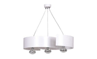 Lampada a Sospensione Vixon, Bianco, Acciaio, 60x100x20 cm, EPIKASA