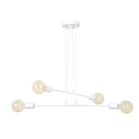 Lampada a Sospensione Multipo, Bianco, Acciaio, 70x100x70 cm, EPIKASA