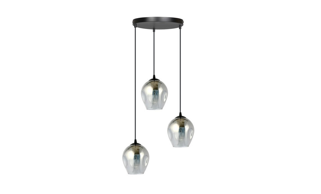 Lampada a Sospensione Istar, Grigio, Acciaio, 40x100x40 cm, EPIKASA