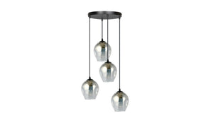 Lampada a Sospensione Istar, Grigio, Acciaio, 40x100x40 cm, EPIKASA