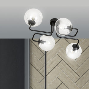 Lampada a Soffitto Brendi, Nero, Acciaio, 55x32x50 cm, EPIKASA