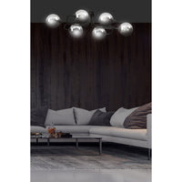 Lampada a Soffitto Brendi, Grigio, Acciaio, 93x32x50 cm, EPIKASA