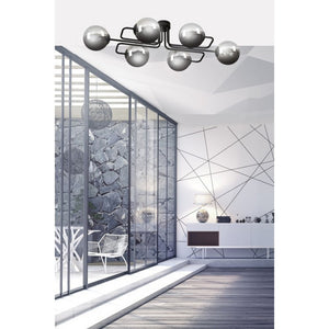 Lampada a Soffitto Brendi, Grigio, Acciaio, 93x32x50 cm, EPIKASA