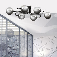 Lampada a Soffitto Brendi, Grigio, Acciaio, 93x32x50 cm, EPIKASA