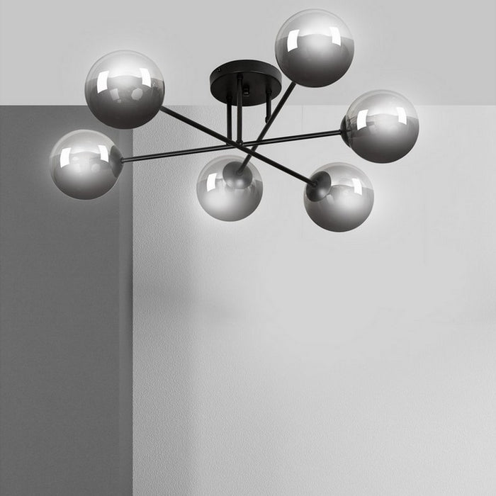 Lampada a Soffitto Brendi, Grigio, Acciaio, 93x26x50 cm, EPIKASA