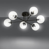 Lampada a Soffitto Brendi, Nero, Acciaio, 75x26x75 cm, EPIKASA