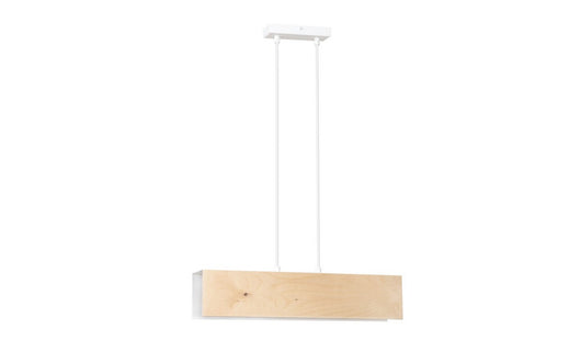 Lampada a Sospensione Carlo, Bianco, Acciaio, 48x100x6 cm, EPIKASA