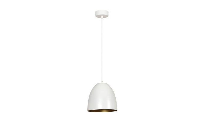 Lampada a Sospensione Lenox, Bianco, Acciaio, 20x80x18 cm, EPIKASA