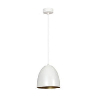 Lampada a Sospensione Lenox, Bianco, Acciaio, 20x80x18 cm, EPIKASA