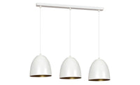 Lampada a Sospensione Lenox, Bianco, Acciaio, 70x80x18 cm, EPIKASA