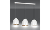 Lampada a Sospensione Lenox, Bianco, Acciaio, 70x80x18 cm, EPIKASA