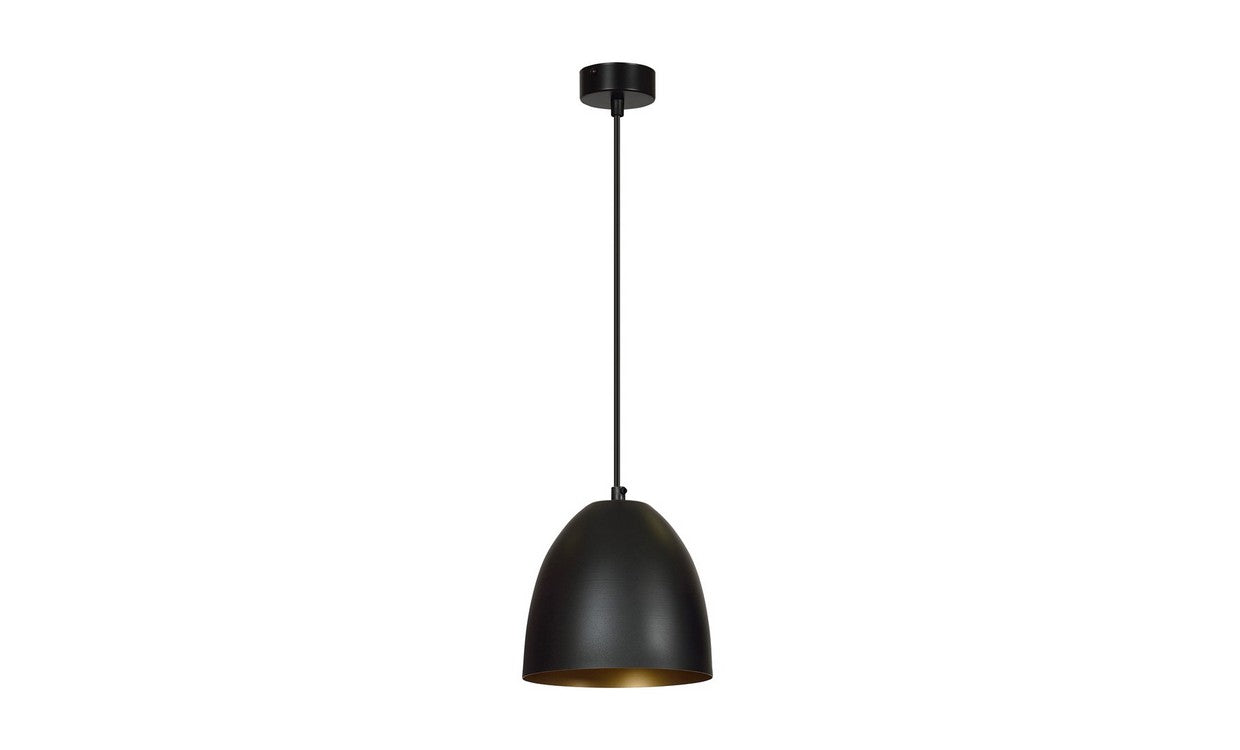 Lampada a Sospensione Lenox, Nero, Acciaio, 20x80x18 cm, EPIKASA