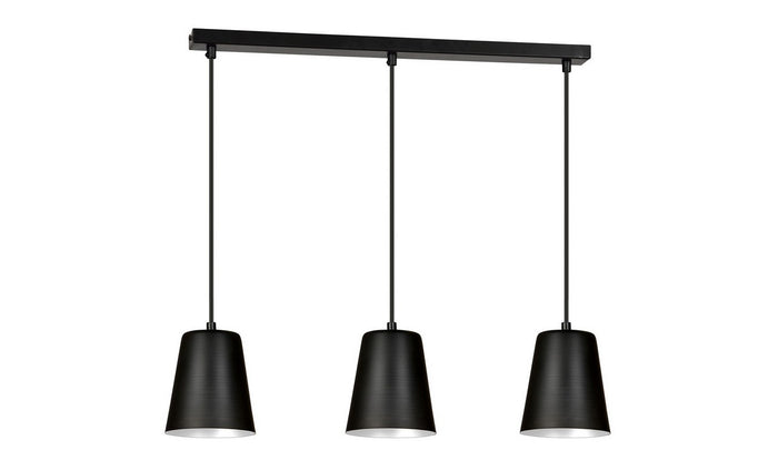 Lampada a Sospensione Milargo, Nero, Acciaio, 66x100x14 cm, EPIKASA