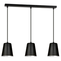 Lampada a Sospensione Milargo, Nero, Acciaio, 66x100x14 cm, EPIKASA