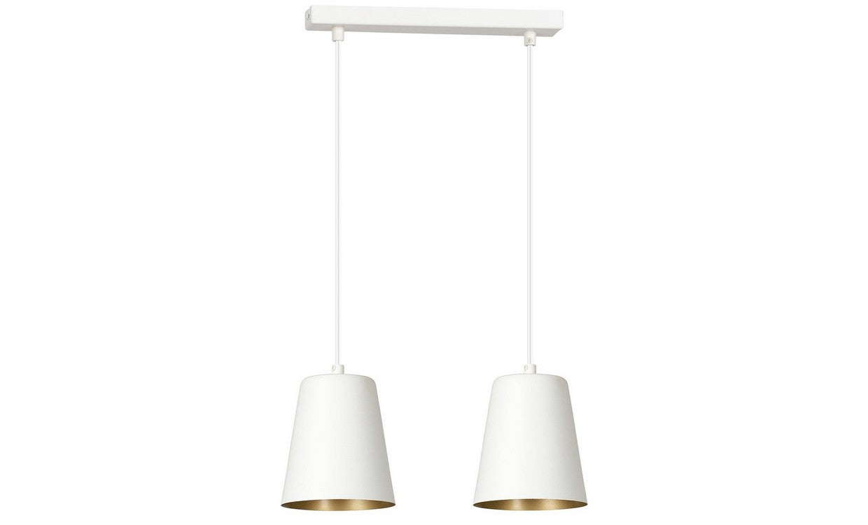 Lampada a Sospensione Milargo, Bianco, Acciaio, 40x100x14 cm, EPIKASA