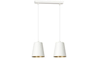 Lampada a Sospensione Milargo, Bianco, Acciaio, 40x100x14 cm, EPIKASA