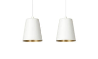 Lampada a Sospensione Milargo, Bianco, Acciaio, 40x100x14 cm, EPIKASA