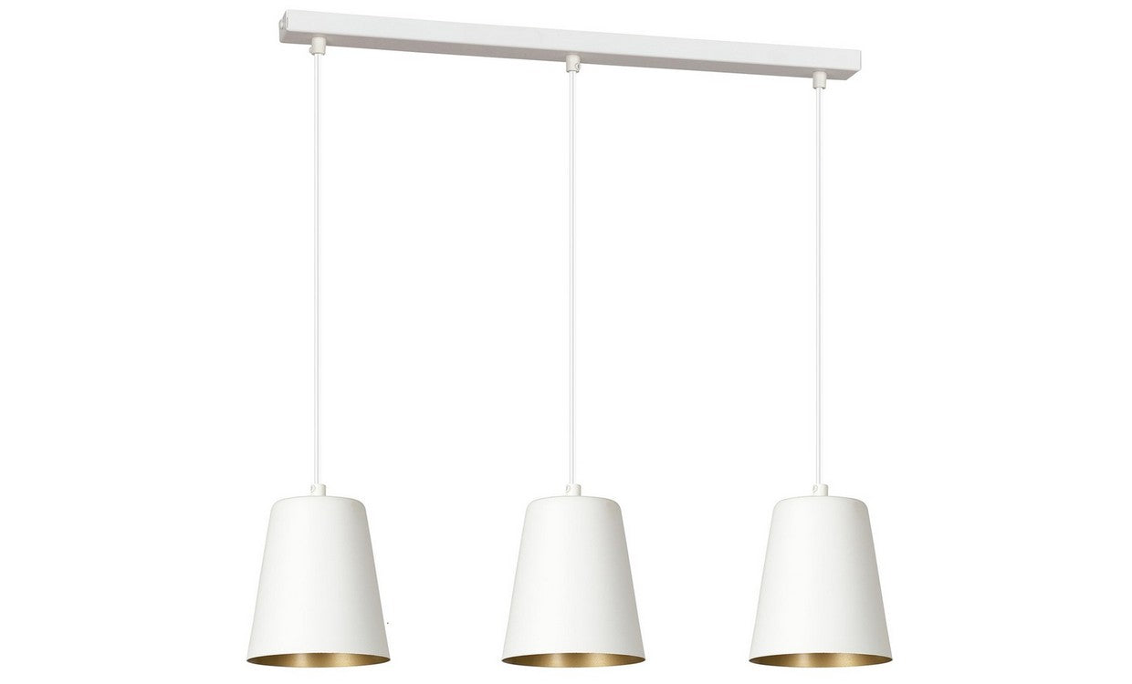 Lampada a Sospensione Milargo, Bianco, Acciaio, 66x100x14 cm, EPIKASA