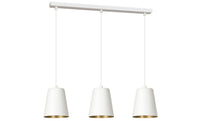 Lampada a Sospensione Milargo, Bianco, Acciaio, 66x100x14 cm, EPIKASA