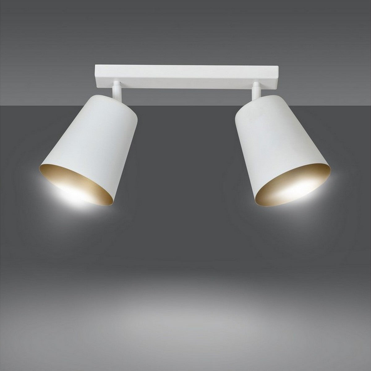 Lampada a Soffitto Prism, Bianco, Acciaio, 50x30x15 cm, EPIKASA