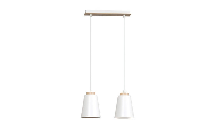 Lampada a Sospensione Bolero, Bianco, Acciaio, 40x100x14 cm, EPIKASA