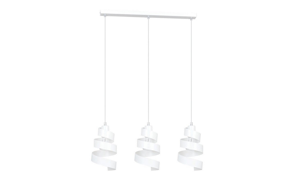 Lampada a Sospensione Saga, Bianco, Acciaio, 66x100x14 cm, EPIKASA