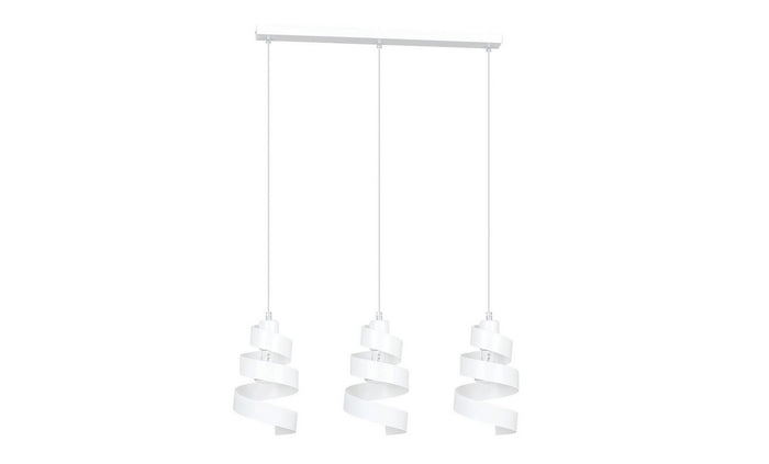 Lampada a Sospensione Saga, Bianco, Acciaio, 66x100x14 cm, EPIKASA