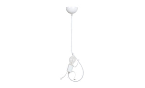 Lampada a Sospensione Bobi, Bianco, Acciaio, 14x60x14 cm, EPIKASA