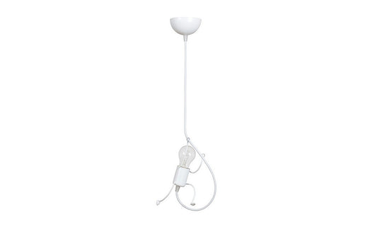 Lampada a Sospensione Bobi, Bianco, Acciaio, 14x60x14 cm, EPIKASA