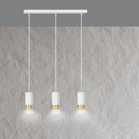 Lampada a Sospensione Fumiko, Bianco, Acciaio, 45x100x6 cm, EPIKASA