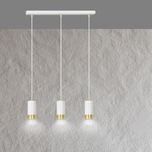 Lampada a Sospensione Fumiko, Bianco, Acciaio, 45x100x6 cm, EPIKASA