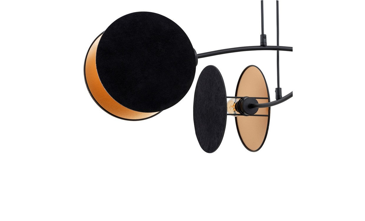 Lampada a Soffitto Halo, Nero, Acciaio, 60x20x8 cm, EPIKASA