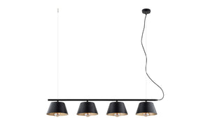 Lampada a Sospensione Ritz, Nero, Acciaio, 95x100x28 cm, EPIKASA