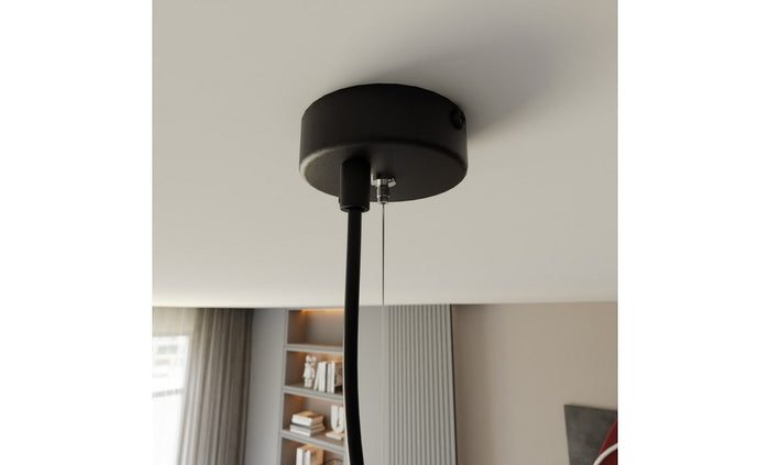 Lampada a Sospensione Ritz, Nero, Acciaio, 80x100x28 cm, EPIKASA