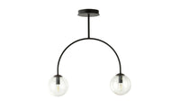 Lampada a Soffitto Roma, Nero, Acciaio, 75x26x75 cm, EPIKASA