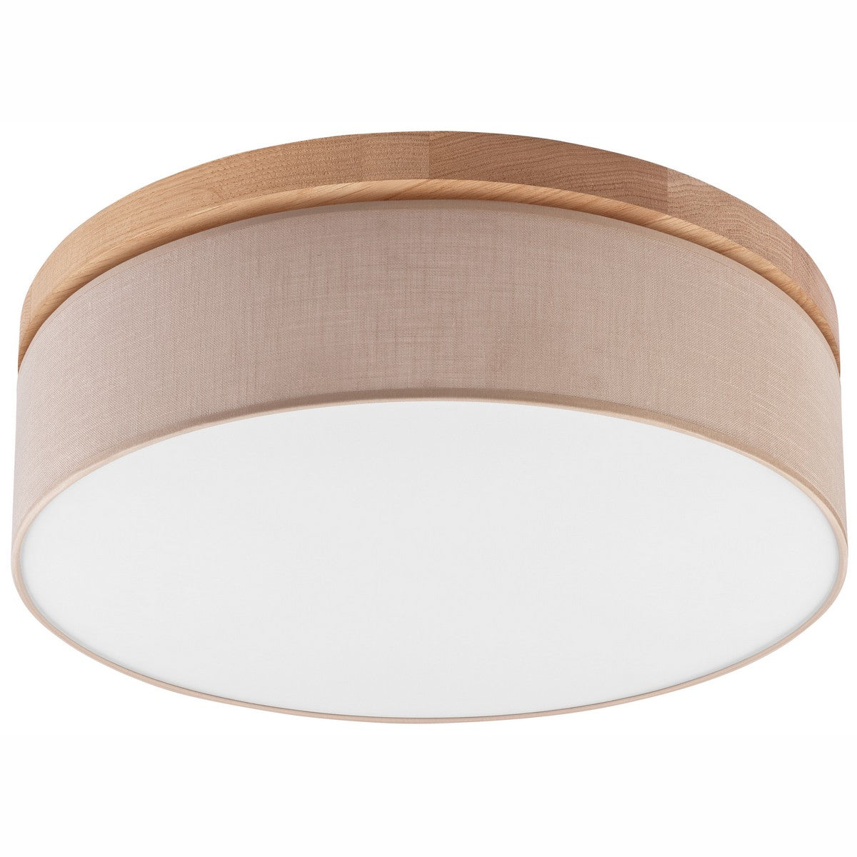 Lampada a Soffitto Paolo, Beige, Legno, 17x50x50 cm, EPIKASA